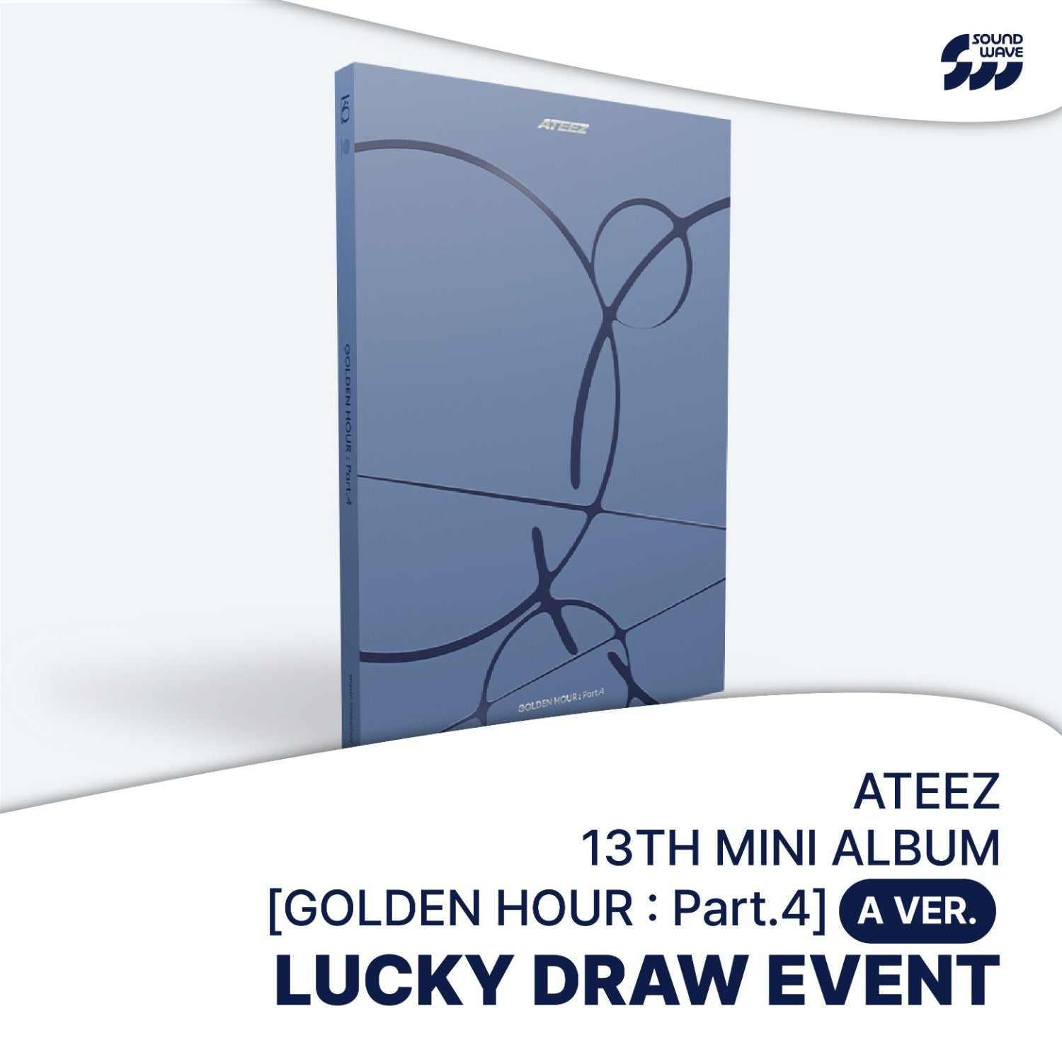 ATEEZ - GOLDEN HOUR : PART.4 MINI 13TH ALBUM SOUNDWAVE LUCKY DRAW EVENT STANDARD A VER - COKODIVE