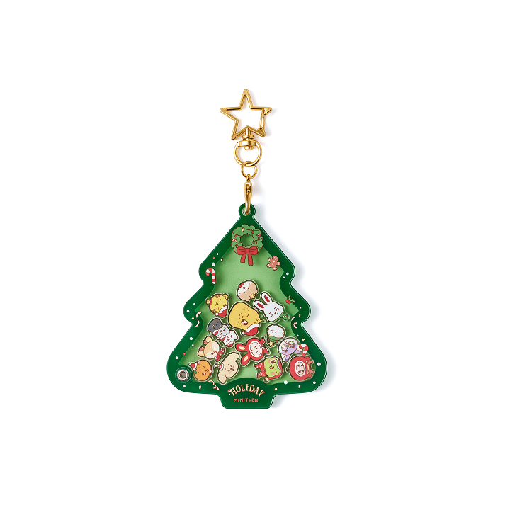 SEVENTEEN - HOLIDAY WITH MINITEEN OFFICIAL MD ACRYLIC SHAKER KEYRING GREEN - COKODIVE
