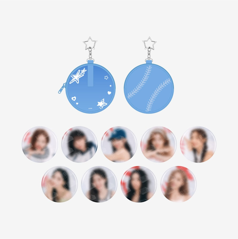 TWICE - HOME 9ROUND 2024 FANMEETING POP UP OFFICIAL MD CAN BADGE POUCH SET - COKODIVE