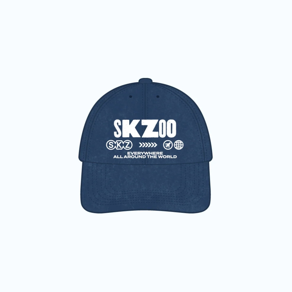 STRAY KIDS - SKZOO EVERYWHERE ALL AROUND THE WORLD GLOBAL POP UP OFFICIAL MD BALL CAP - COKODIVE