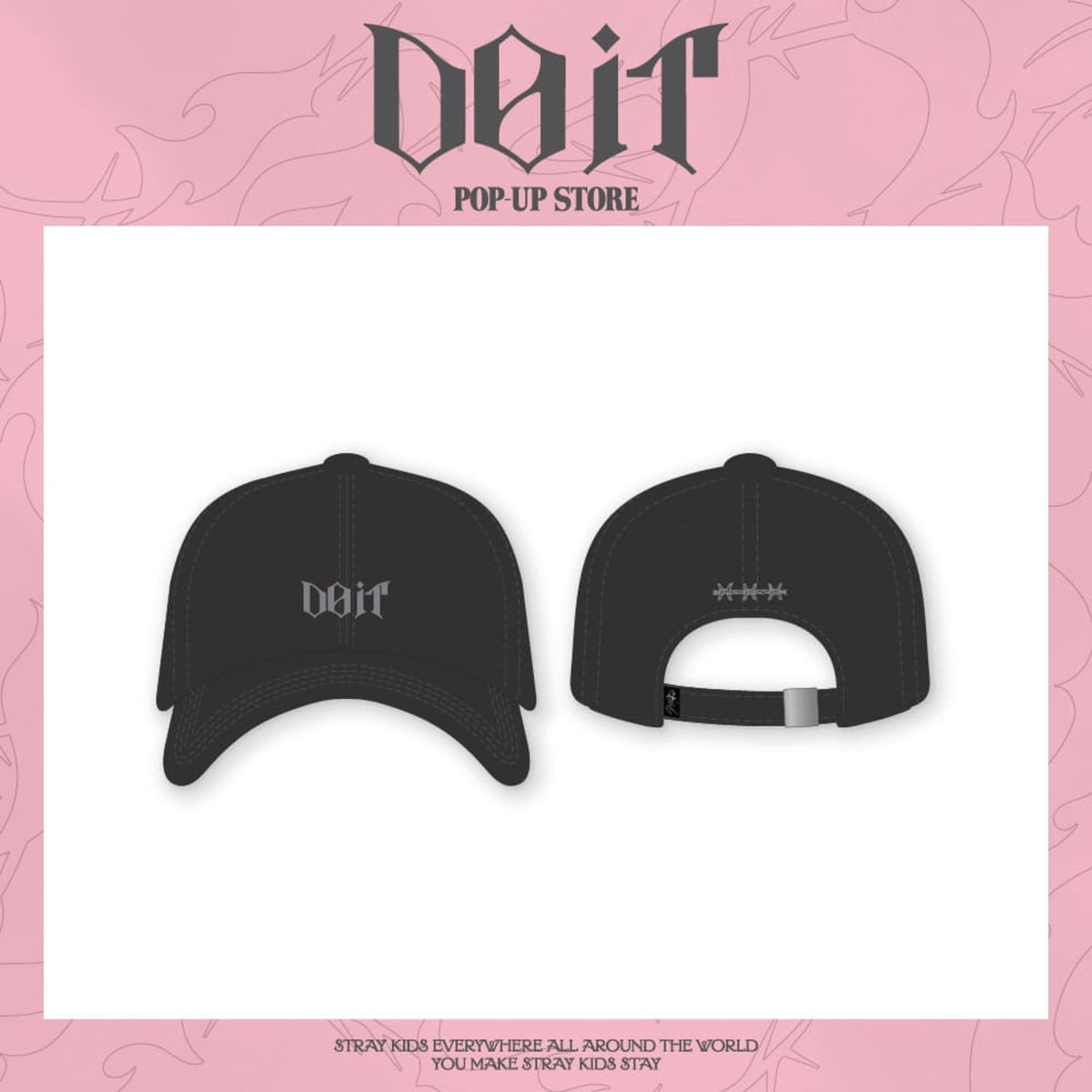STRAY KIDS - DO IT POP UP STORE OFFICIAL MD BALL CAP - COKODIVE