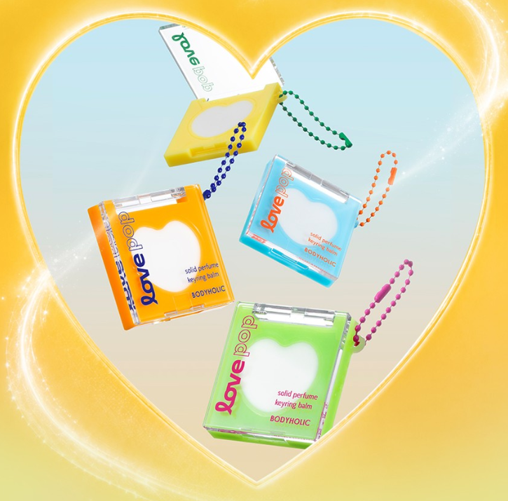 BODYHOLIC LOVE POP SOLID PERFUME KEYRING BALM - COKODIVE