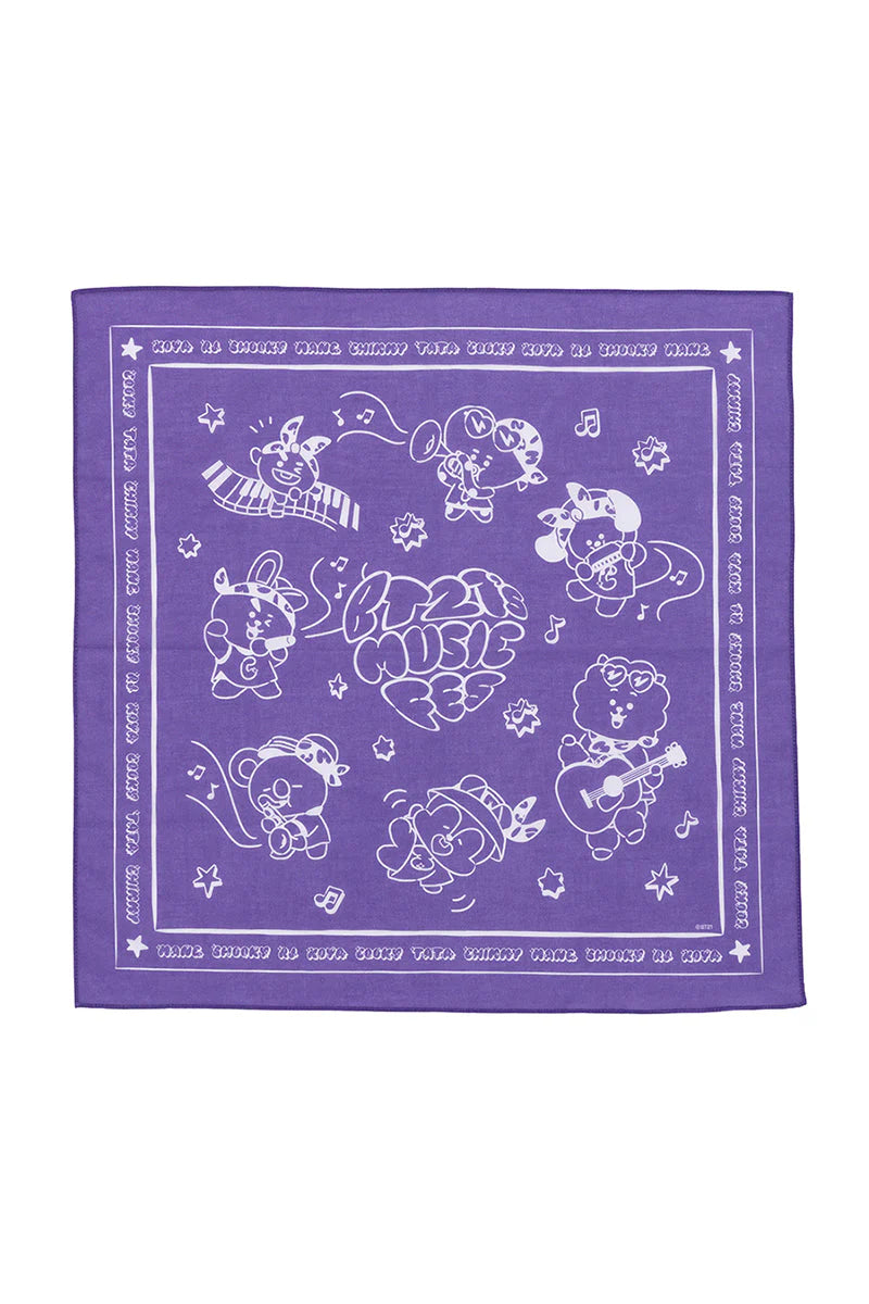 BT21 - CINEMA & MUSIC FESTIVAL BANDANA (MUSIC FESTIVAL) - COKODIVE