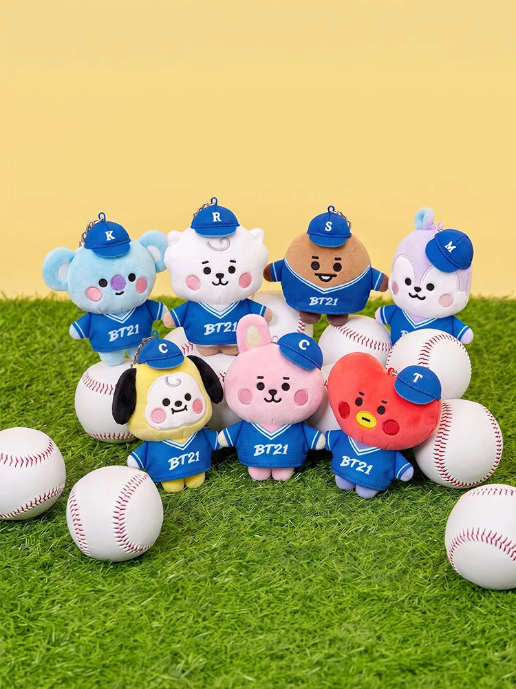 BT21 - BASEBALL FINGER PLUSH KEYRING - COKODIVE