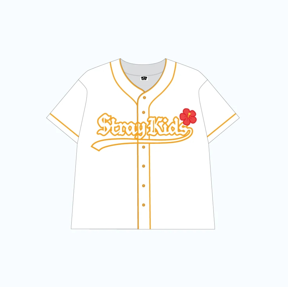 STRAY KIDS - SKZOO EVERYWHERE ALL AROUND THE WORLD GLOBAL POP UP OFFICIAL MD BASEBALL JERSEY - COKODIVE