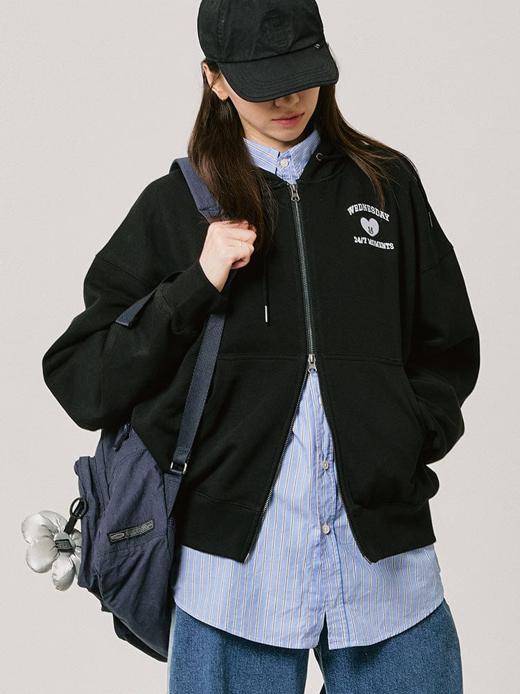 BT21 - BASIC HOODIE ZIP-UP 2024 F/W - COKODIVE