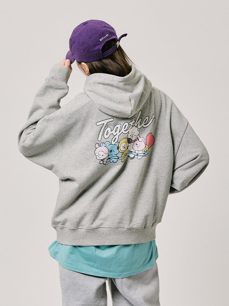 BT21 - BASIC TOGETHER HOODED SWEATSHIRT 2024 F/W - COKODIVE