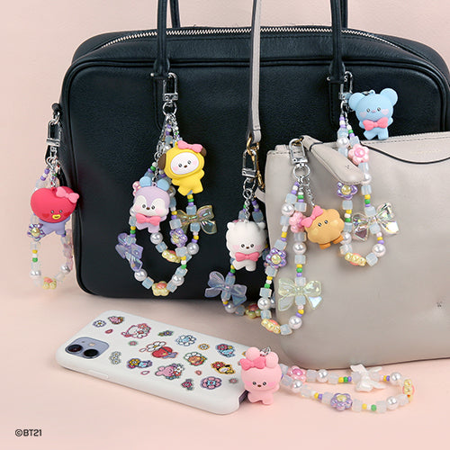 BT21 - MININI BEADS STRAP KEYRING LOVELY