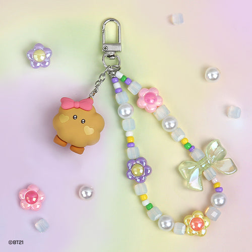BT21 - MININI BEADS STRAP KEYRING LOVELY - COKODIVE
