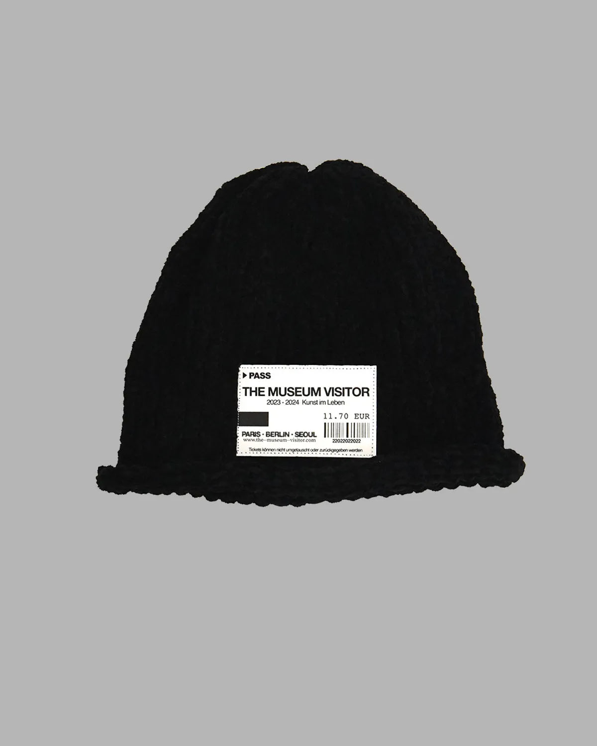 [NCT YUSHI PICK] THE MUSEUM VISITOR TICKET BEANIE BLACK - COKODIVE