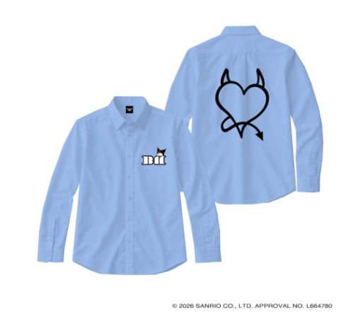 BABYMONSTER - BABAYMONSTER X KUROMI JAPAN OFFICIAL MD BIG SHIRT (BLUE) - COKODIVE