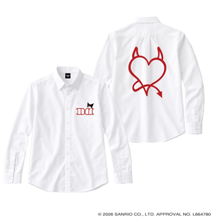 BABYMONSTER - BABAYMONSTER X KUROMI JAPAN OFFICIAL MD BIG SHIRT (WHITE) - COKODIVE