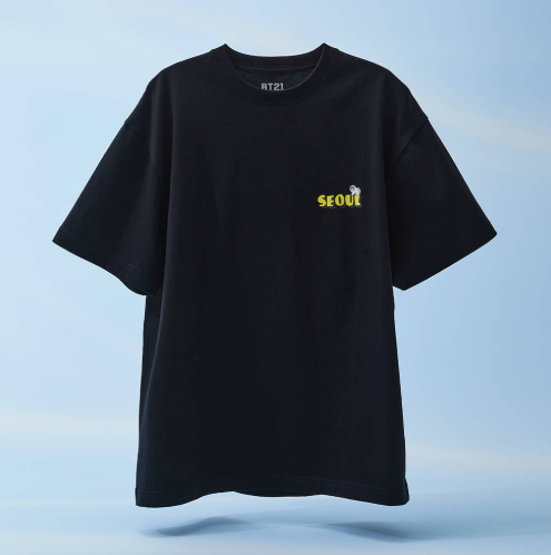 BT21 - WORLD VOYAGE SHORT SLEEVE T-SHIRT BLACK - COKODIVE