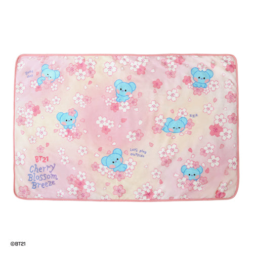 BT21 - CHERRY BLOSSOM MININI BLANKET - COKODIVE