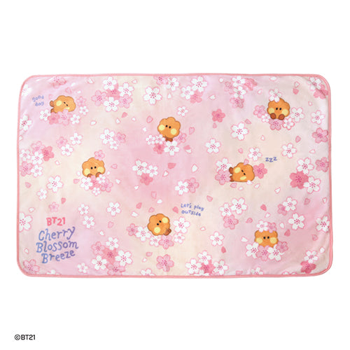 BT21 - CHERRY BLOSSOM MININI BLANKET - COKODIVE