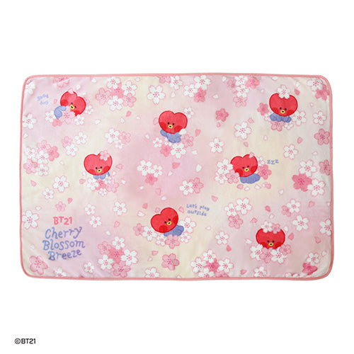 BT21 - CHERRY BLOSSOM MININI BLANKET - COKODIVE