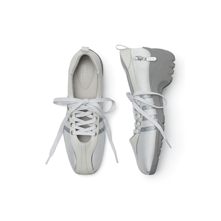 ILLIT - ILLIT X ROCKFISH WEATHERWEAR OFFICIAL MD BLISS HEEL LACEUP SNEAKERS - COKODIVE