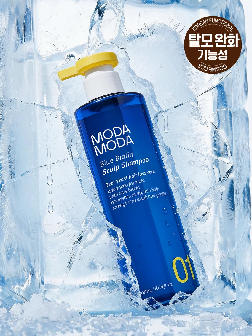 MODA MODA BLUE BIOTIN SCALP SHAMPOO 300ml - COKODIVE