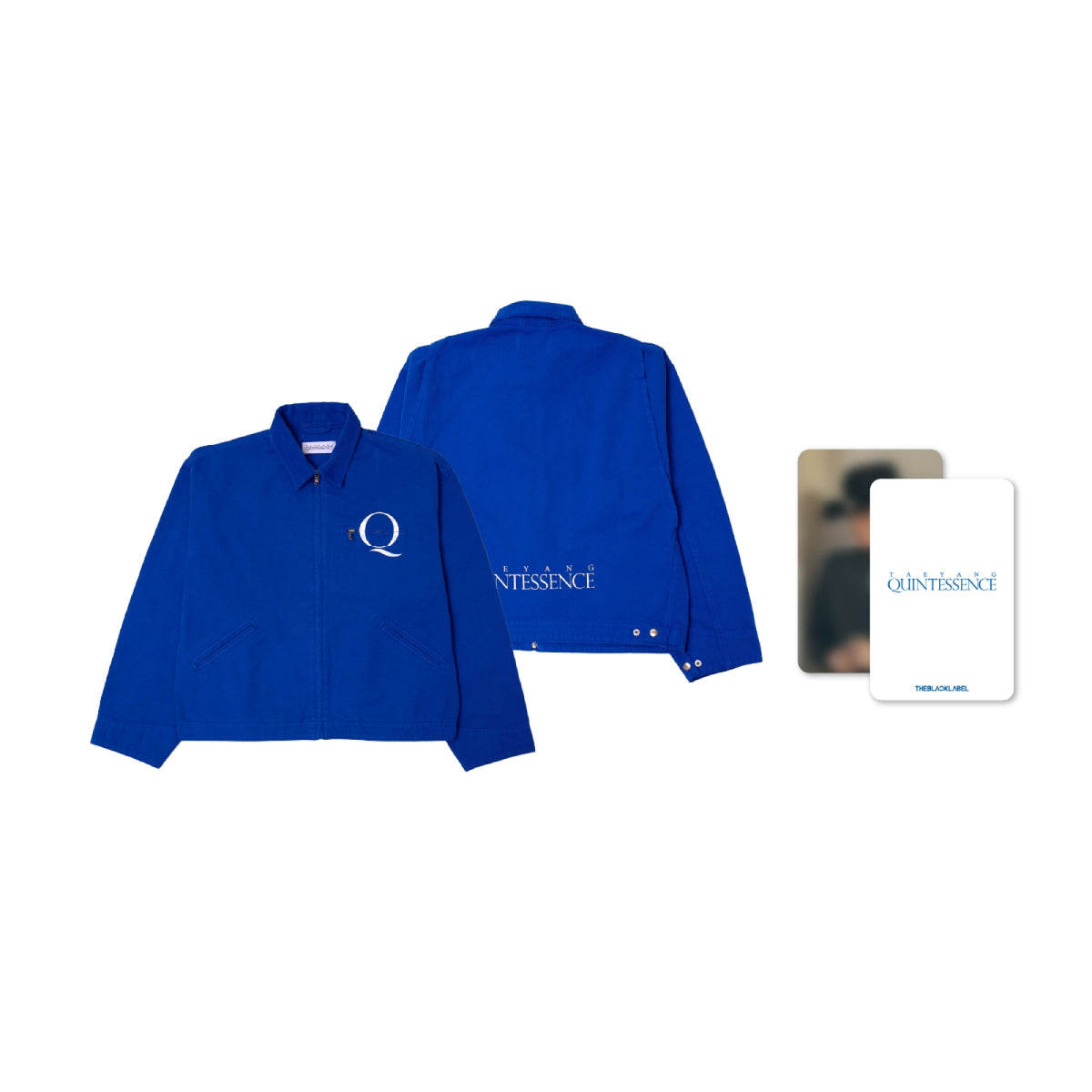 TAEYANG - QUINTESSENCE OFFICIAL MD BLUE CANVAS JACKET SET - COKODIVE