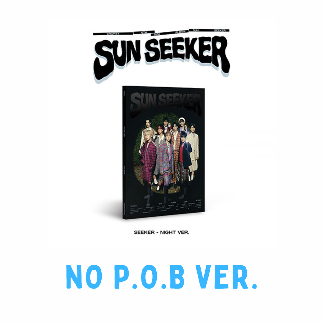 CRAVITY - SUN SEEKER 6TH MIN ALBUM SEEKER - NIGHT VER. NO P.O.B VER. - COKODIVE