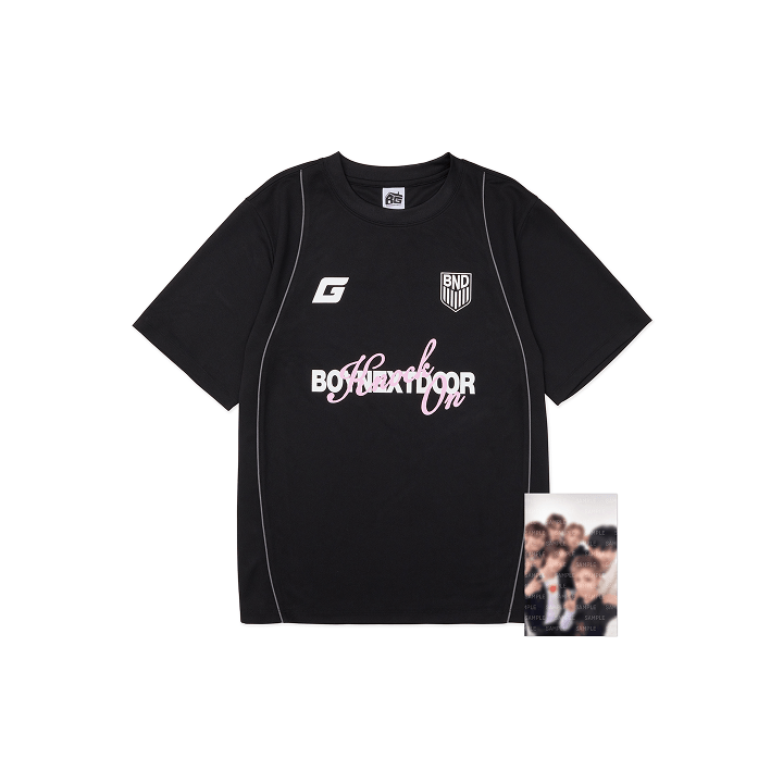 BOYNEXTDOOR - KNOCK ON VOL.1 FINAL OFFICIAL MD [BOYNEXTDOOR X GRAILZ] S/S T-SHIRT (BLACK) - COKODIVE