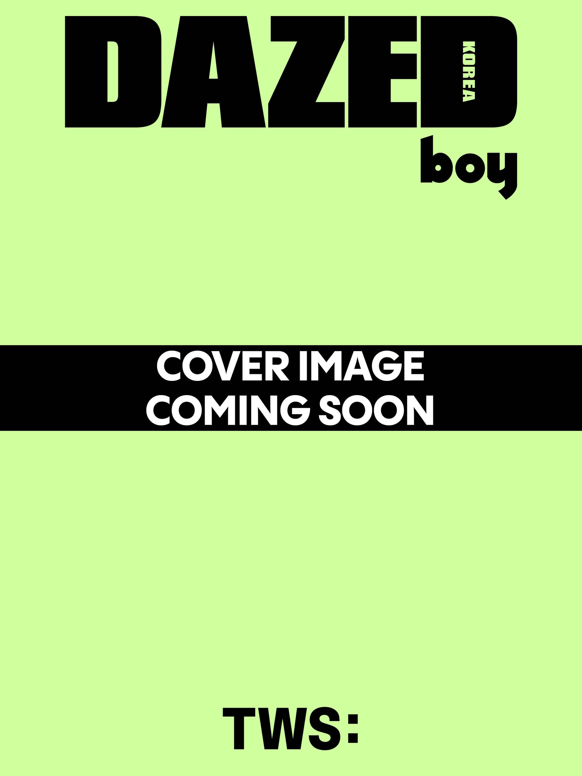 TWS - DAZED & CONFUSED BOY EDITION B COVER - COKODIVE