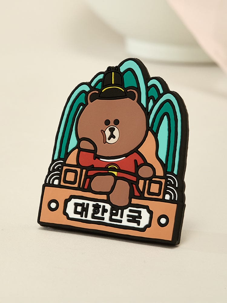 LINE FRIENDS BROWN KING MAGNET K-SOUVENIR - COKODIVE