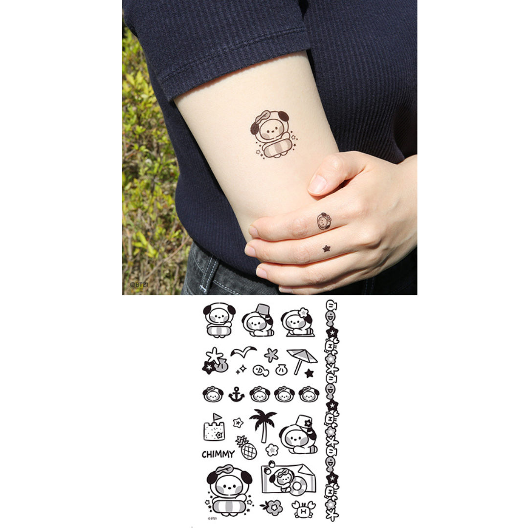 BT21 MININI TATOO STICKER SUMMER SKY - COKODIVE