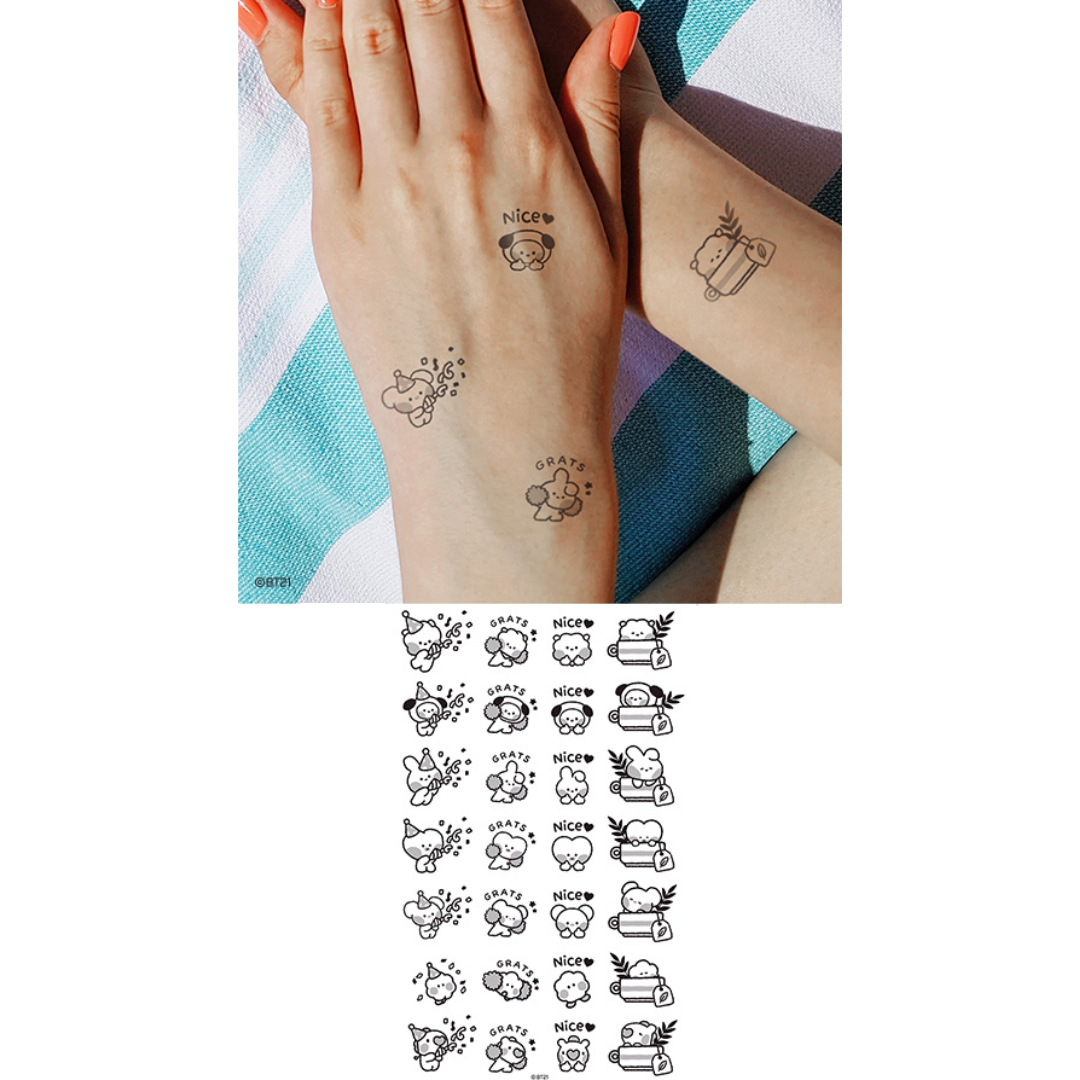 BT21 MININI TATOO STICKER SUMMER SKY - COKODIVE