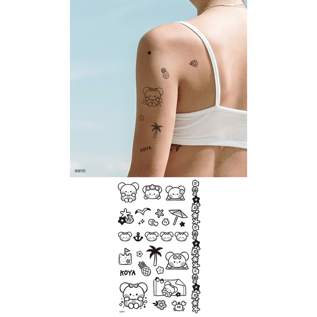 BT21 MININI TATOO STICKER SUMMER SKY - COKODIVE