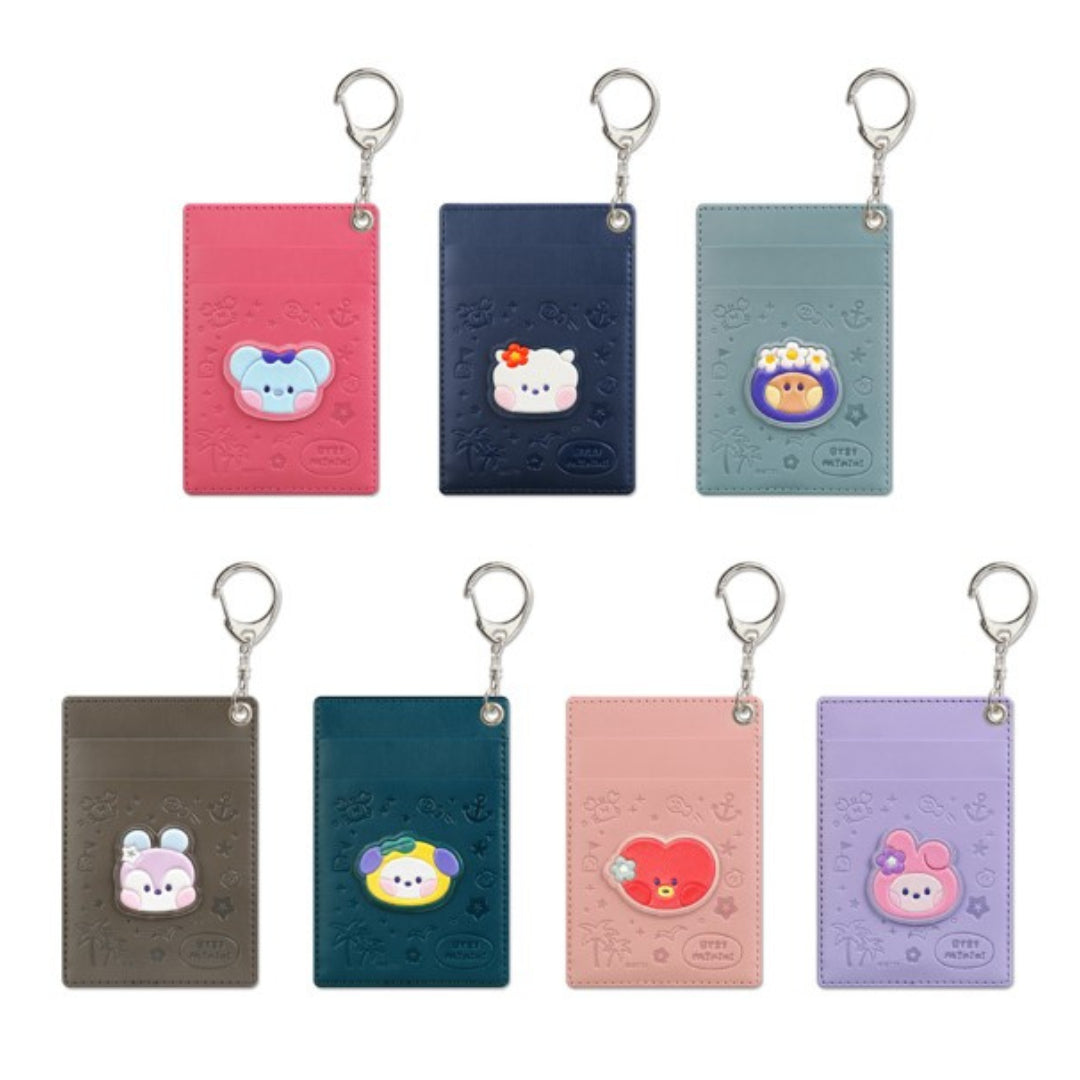 BT21 MININI LEATHER PATCH CARD HOLDER VACANCE - COKODIVE