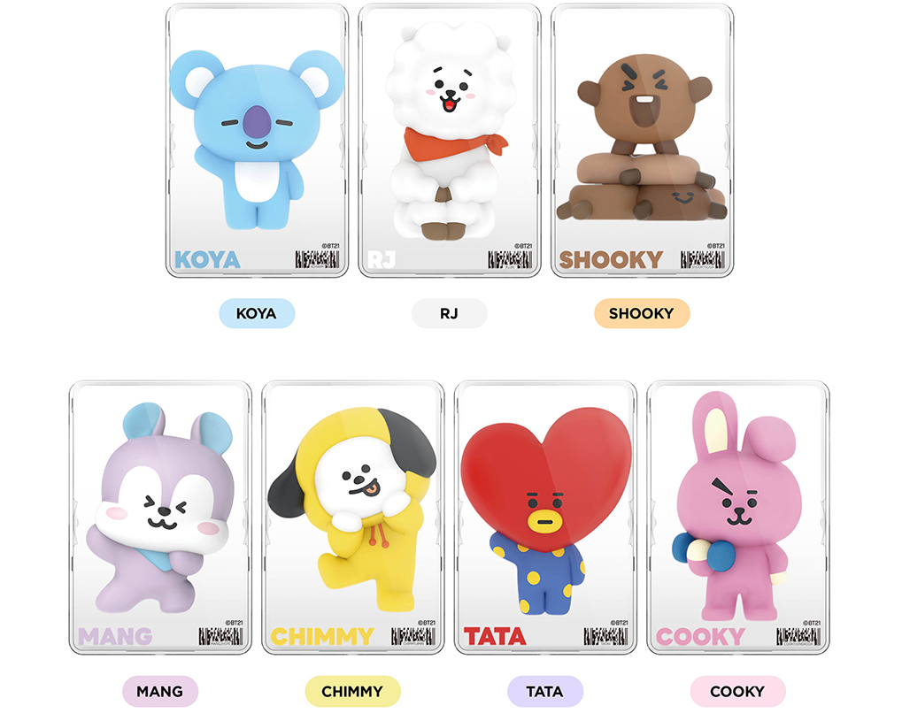 BT21 - MAGSAFE CLEAR CARD WALLET CASE - COKODIVE