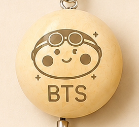 FOR ARMY] CUSTOM BTS BIAS KANCHO SHAPED KEYRING (SWIM VER)