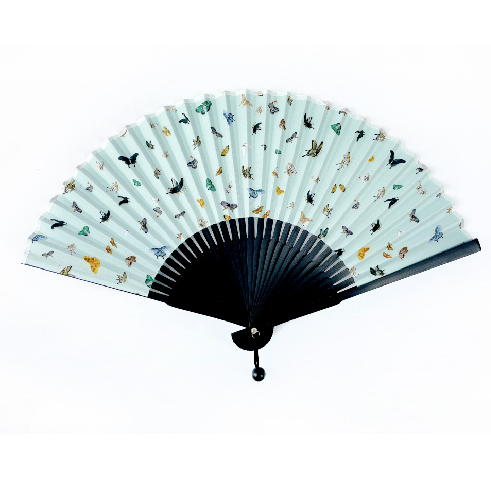 FLOWERS AND BUTTERFLY FOLDING FAN (BUTTERFLY) - COKODIVE