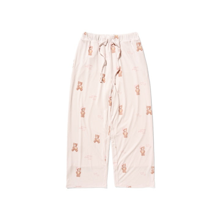 BTS - GELATO PIQUE MEETS JIN OFFICIAL MD BEAR PATTERN LONG PANTS (PINK) - COKODIVE