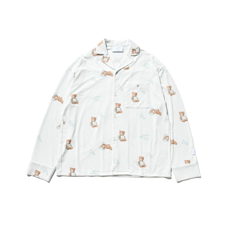 BTS - GELATO PIQUE MEETS JIN OFFICIAL MD BEAR PATTERN SHIRT (MINT) - COKODIVE