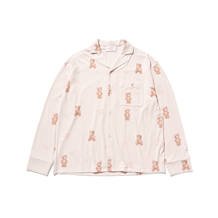 BTS - GELATO PIQUE MEETS JIN OFFICIAL MD BEAR PATTERN SHIRT (PINK) - COKODIVE