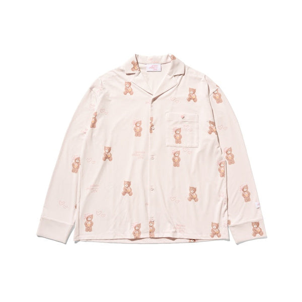 BTS - GELATO PIQUE MEETS JIN OFFICIAL MD BEAR PATTERN SHIRT (PINK