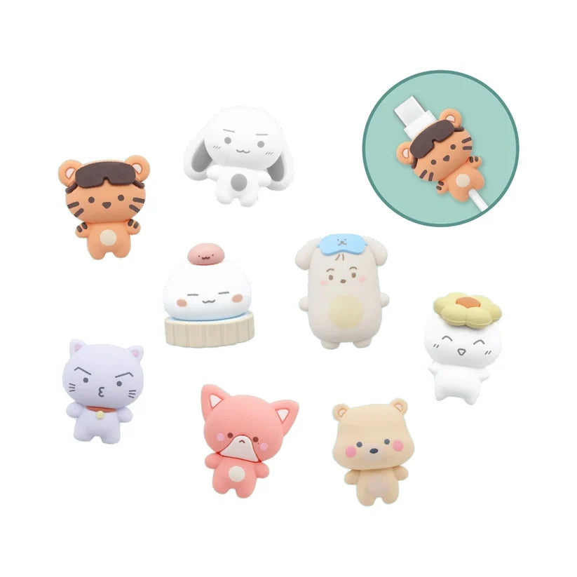 ATEEZ - 8TH ANNIVERSARY EXHIBITION: BLUE DRIFT OFFICIAL MD CABLE PROTECTOR FIGURE (RANDOM) - COKODIVE