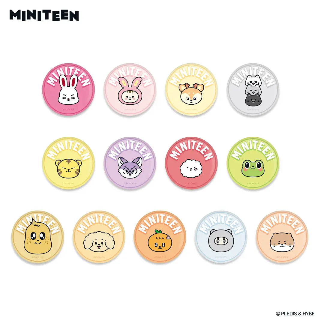 SEVENTEEN - MINITEEN OFFICIAL MD MINITEEN CAN BADGE (RANDOM) - COKODIVE