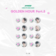 ATEEZ - GOLDEN HOUR : PART.5 POP UP OFFICIAL MD CAN BADGE SET