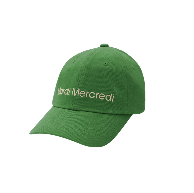 [WITH SVT JEONGHAN] CAP MARDI MERCREDI LOGO (GREEN CREAM)