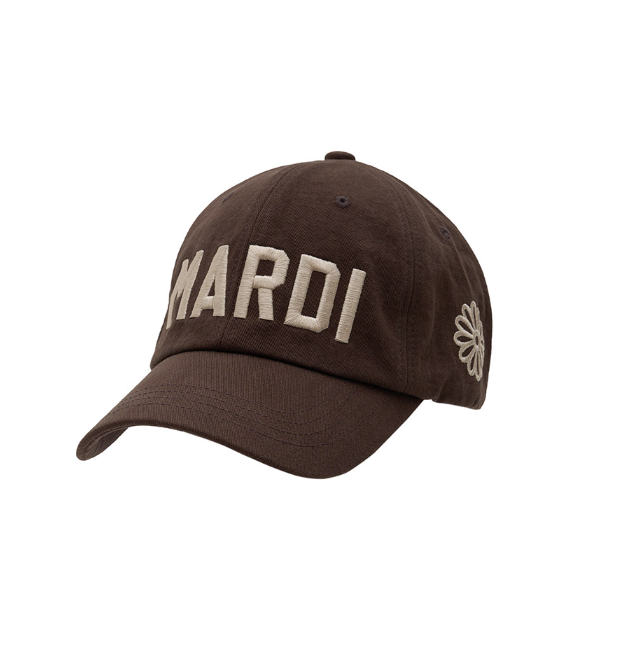 [WITH SVT JEONGHAN] CAP MARDI BOLD LOGO (BROWN CREAM) - COKODIVE