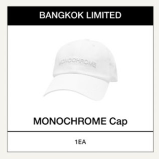 BTS - POP UP : MONOCHROME IN BANGKOK OFFICIAL MD CAP WHITE - COKODIVE