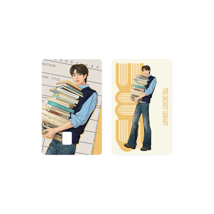 BYEON WOO SEOK - THE SECRET LIBRARY ASIA FANMEETING TOUR IN SEOUL OFFICIAL MD CARD COVER STICKER SET - COKODIVE