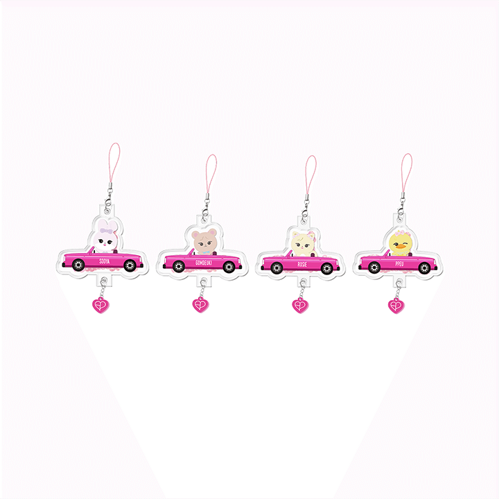 BLACKPINK - JUMP POP UP OFFICIAL MD CHARACTER AIRTUBE KEYRING - COKODIVE