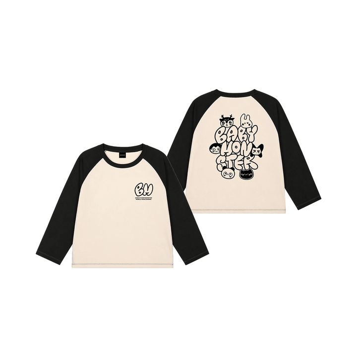 BABYMONSTER - CHOOM WORLD TOUR IN SEOUL OFFICIAL MD CHARACTER RAGLAN LONG SLEEVE T-SHIRT - COKODIVE