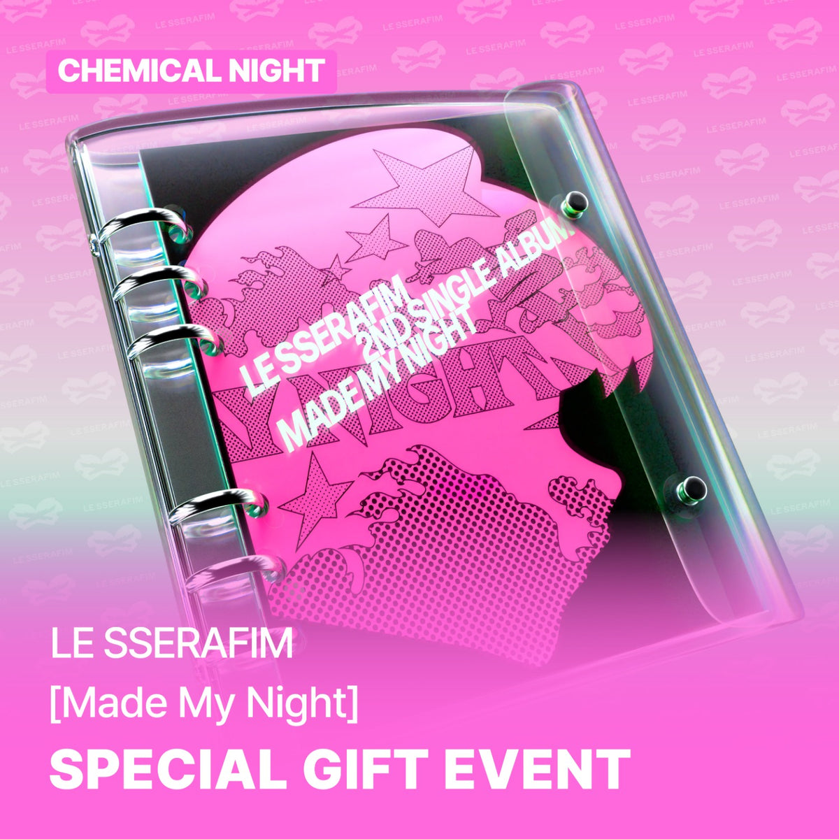 LE SSERAFIM - MADE MY NIGHT 2ND SINGLE ALBUM SOUNDWAVE GIFT CHEMICAL NIGHT VER - COKODIVE