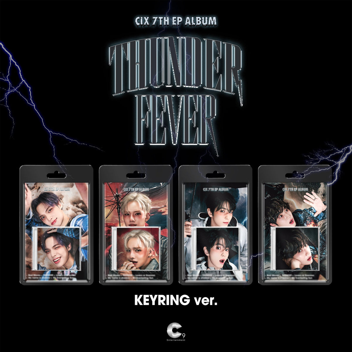 CIX - THUNDER FEVER 7TH EP ALBUM KEYRING ALBUM VER RANDOM - COKODIVE