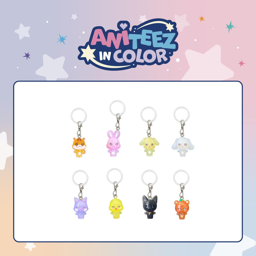ATEEZ - ANITEEZ IN COLOR POP UP OFFICIAL MD CLEAR MASCOT CHARM (RANDOM